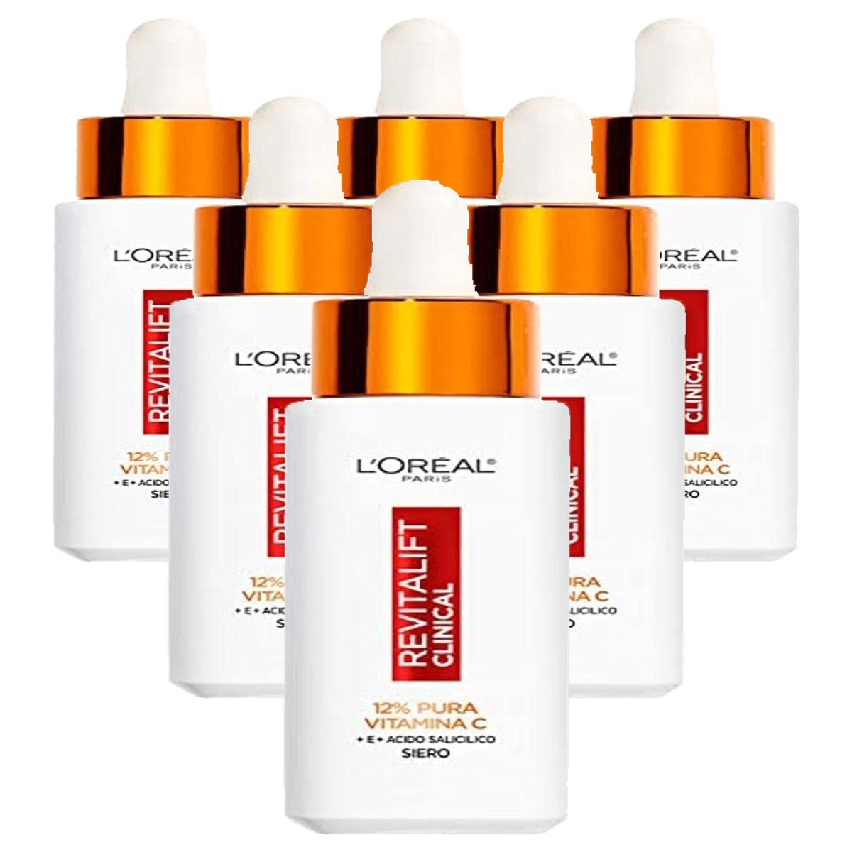 L'Oréal Paris Revitalift Clinical Gezichtsserum 6 x 30 ml - Voordeelverpakking