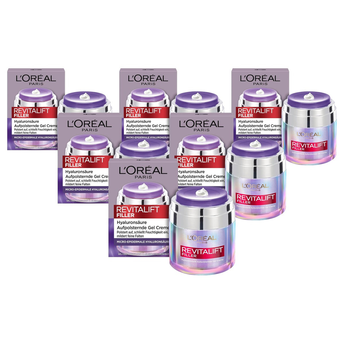 L'Oréal Paris Revitalift Filler gelcrème 6 x 50 ml - Voordeelverpakking