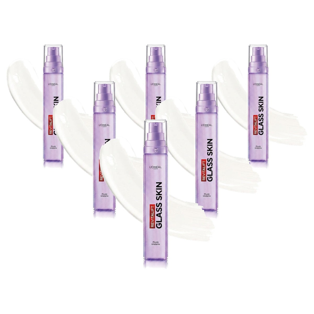 L'Oréal Paris Revitalift Filler Glass Skin 6 x 50 ml - Voordeelverpakking