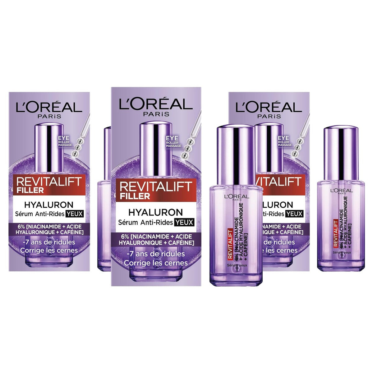 L'Oréal Paris Revitalift Filler Oogserum 3 x 20 ml - Voordeelverpakking