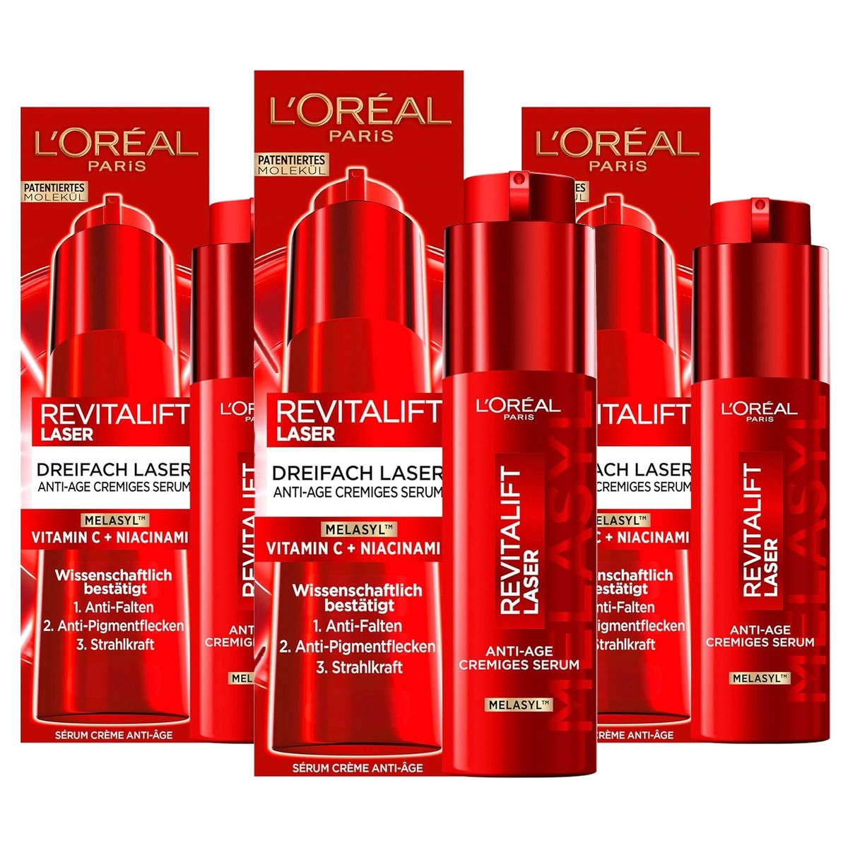 L'Oréal Paris Revitalift Laser Crème Serum 3 x 50 ml - Voordeelverpakking