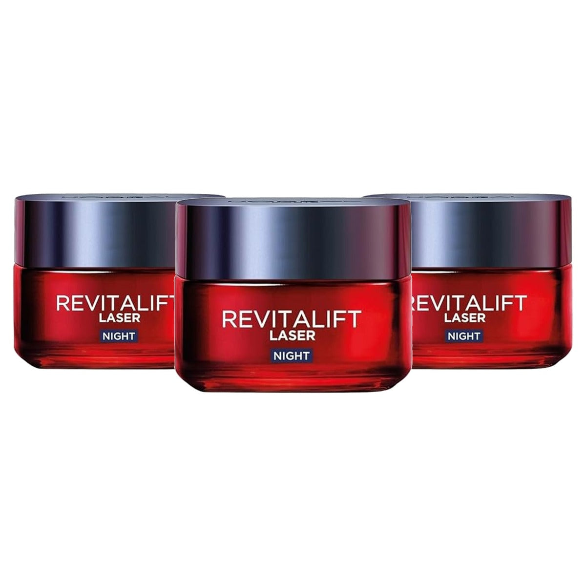 L'Oréal Paris Revitalift Laser X3 Nachtcrème 3 x 50 ml - Voordeelverpakking