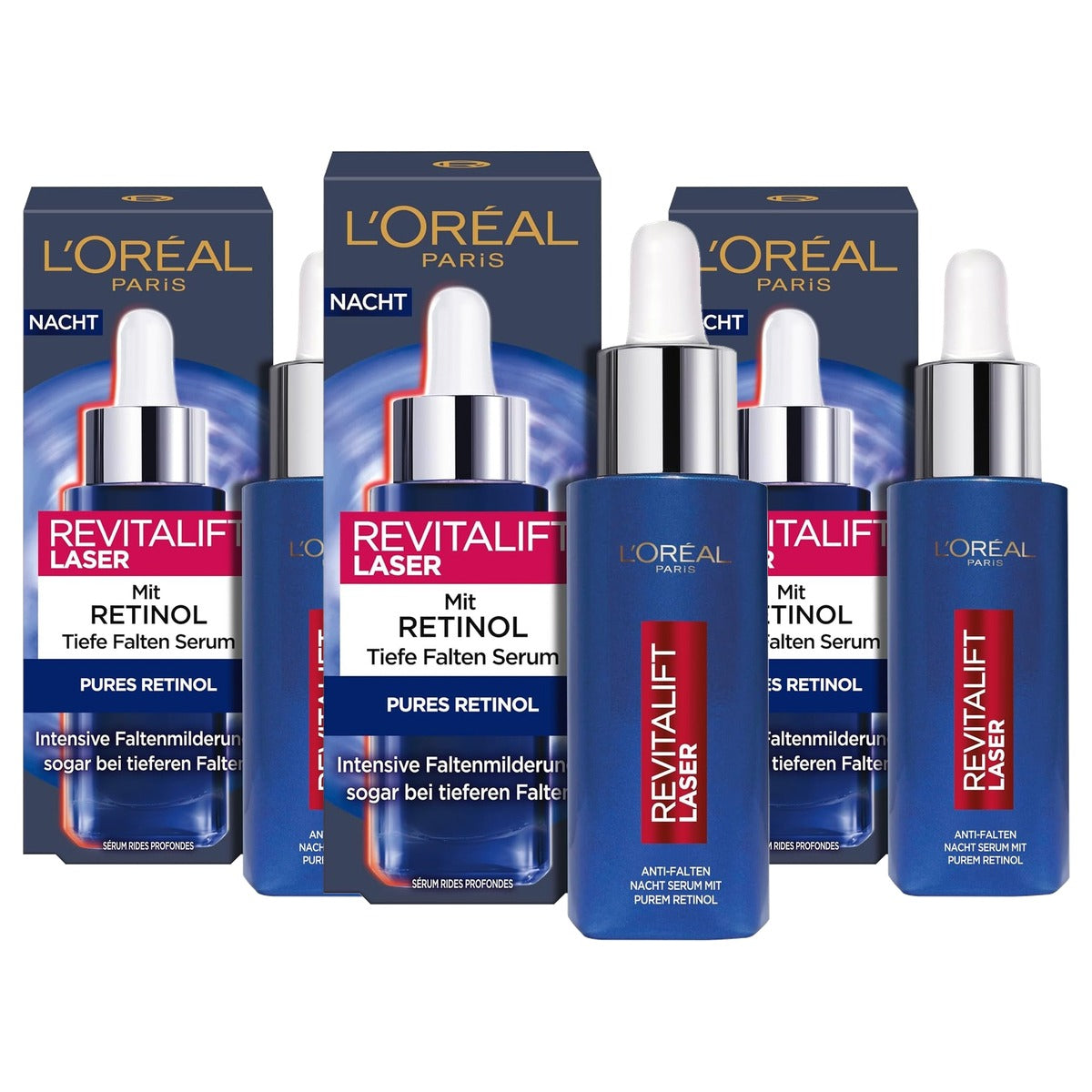 L'Oréal Paris Revitalift Laser X3 Retinol Serum 3 x 30 ml - Voordeelverpakking