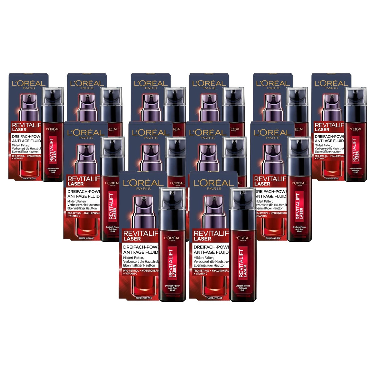 L'Oreal Paris Revitalift Laser X3 Serum 6 x 30 ml - Voordeelverpakking