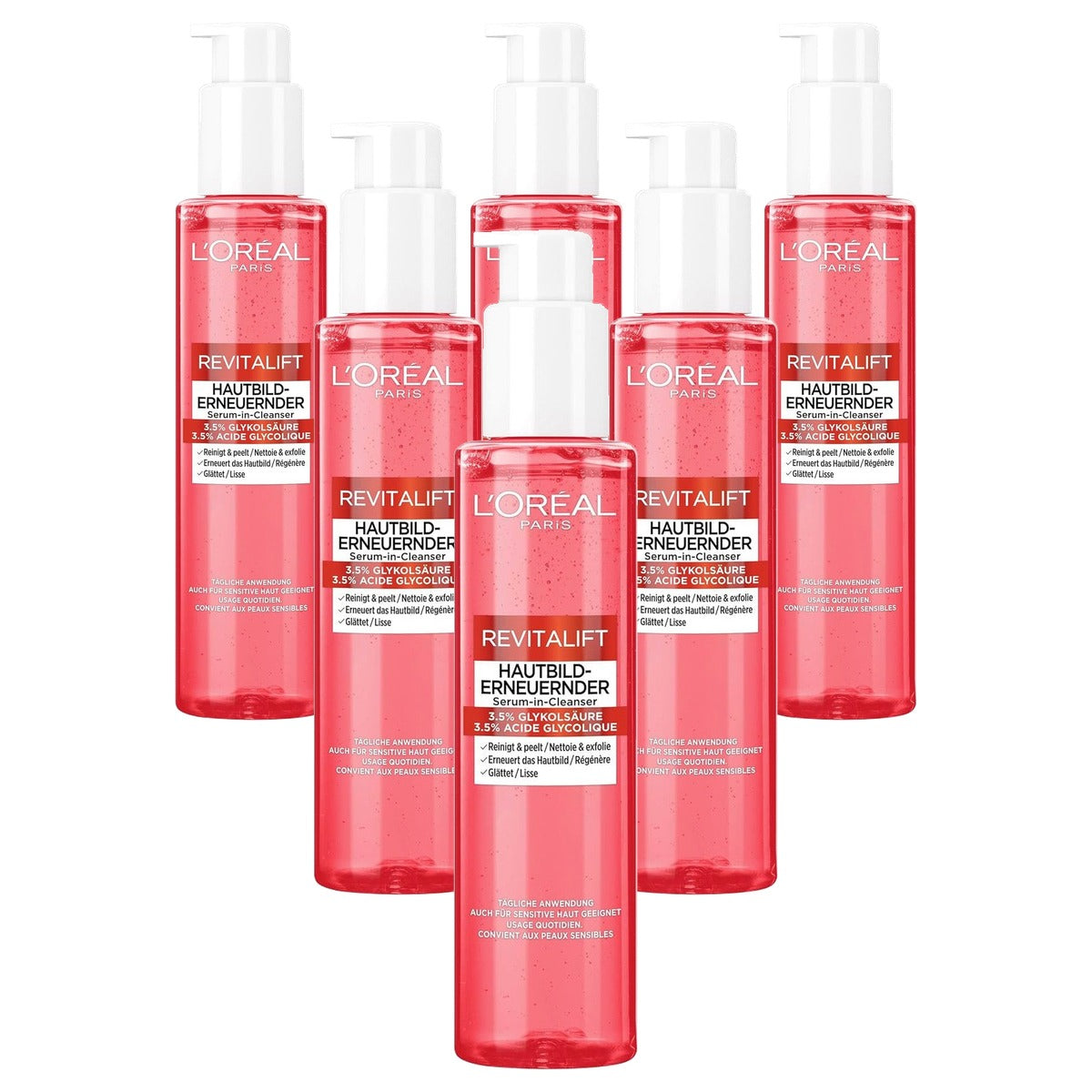 L'Oréal Paris Revitalift Serum in Cleanser 6 x 150 ml - Voordeelverpakking