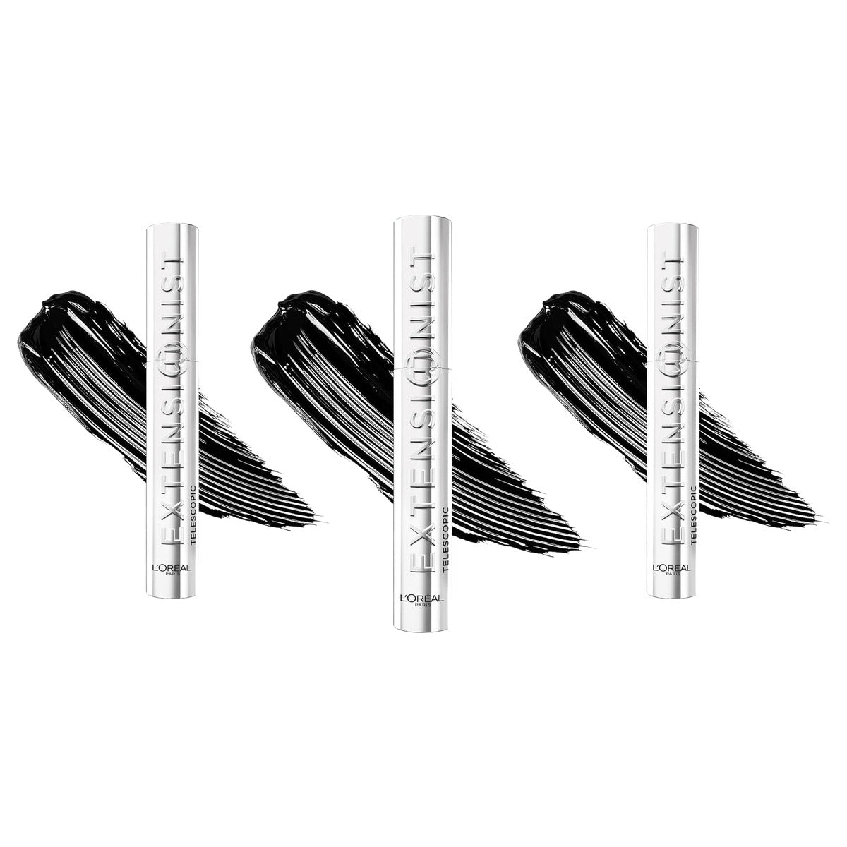 L'Oréal Paris Telescopic Extensionist Mascara Zwart 3 x 9,9 ml - Voordeelverpakking