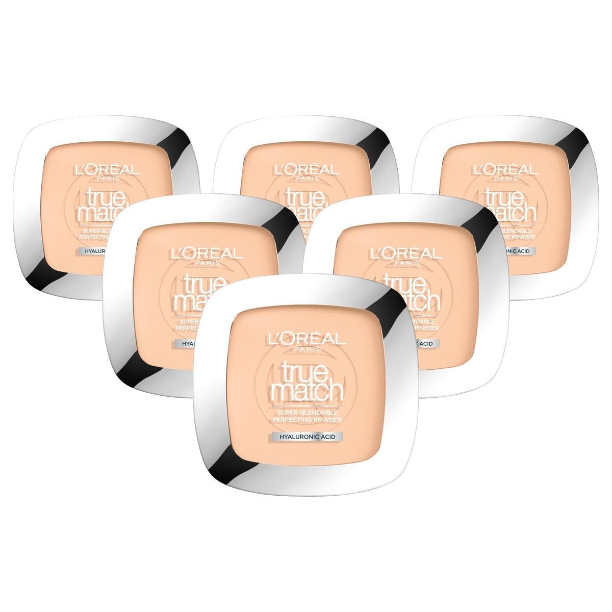 L'Oréal Paris True Match Compact Poeder nr. 1.R 6 x 9 g - Voordeelverpakking