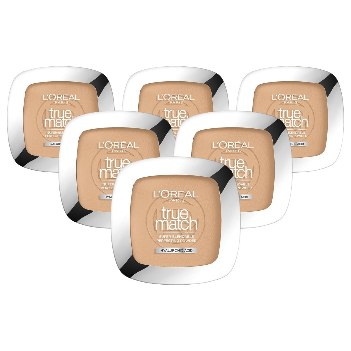 L'Oréal Paris True Match Compact Poeder nr. 3.D 6 x 9 g - Voordeelverpakking