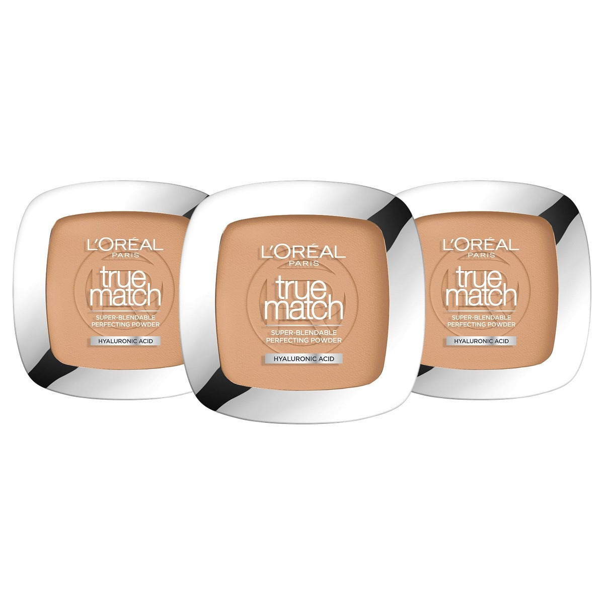 L'Oréal Paris True Match Compact Poeder nr. 7.D 3 x 9 g - Voordeelverpakking