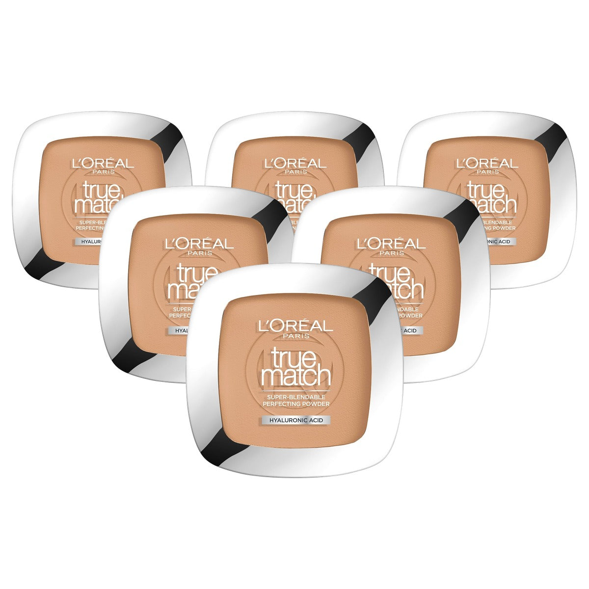 L'Oréal Paris True Match Compact Poeder nr. 7.D 6 x 9 g - Voordeelverpakking