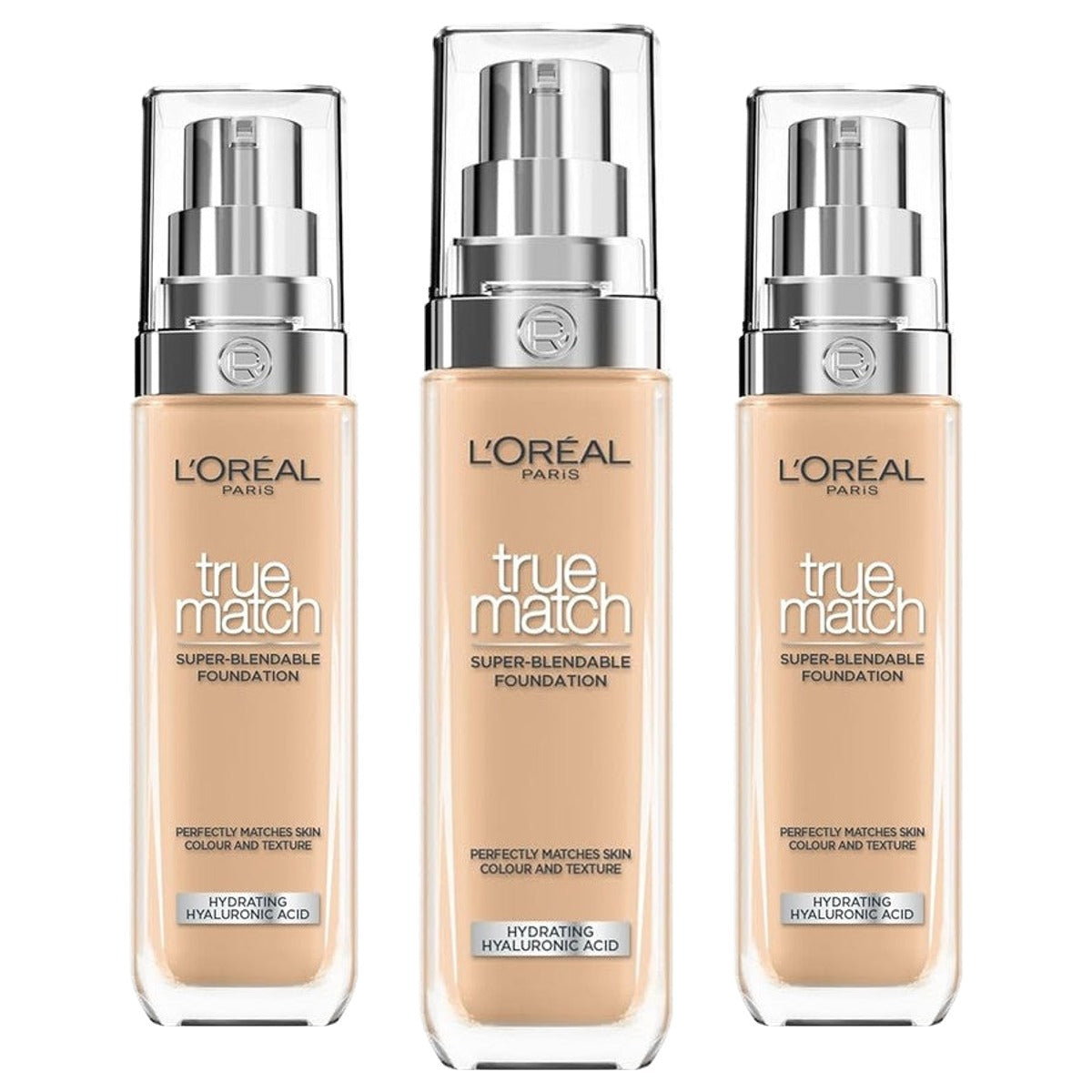 L'Oréal Paris True Match Make-up 5.N neutraal medium 3 x 30 ml - Voordeelverpakking