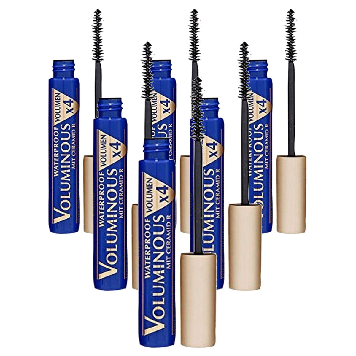 L'Oréal Paris Voluminous Waterproof Mascara 00 Zwart 6 x 7,5 ml - Voordeelverpakking