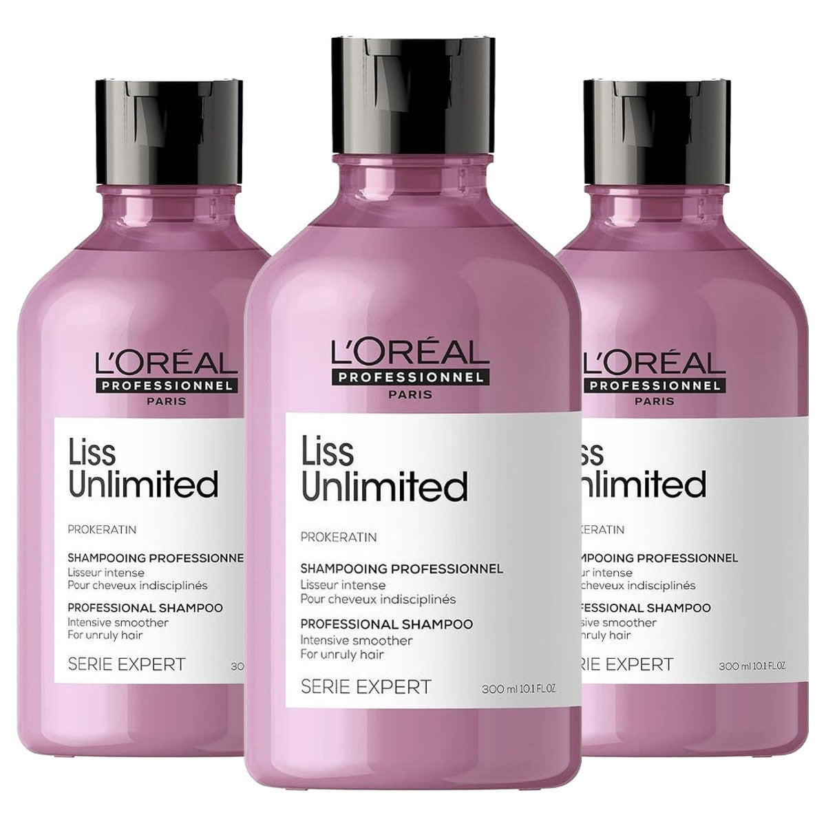 L'Oréal Professionnel Paris Liss Unlimited Shampoo 300 ml - 3 stuks