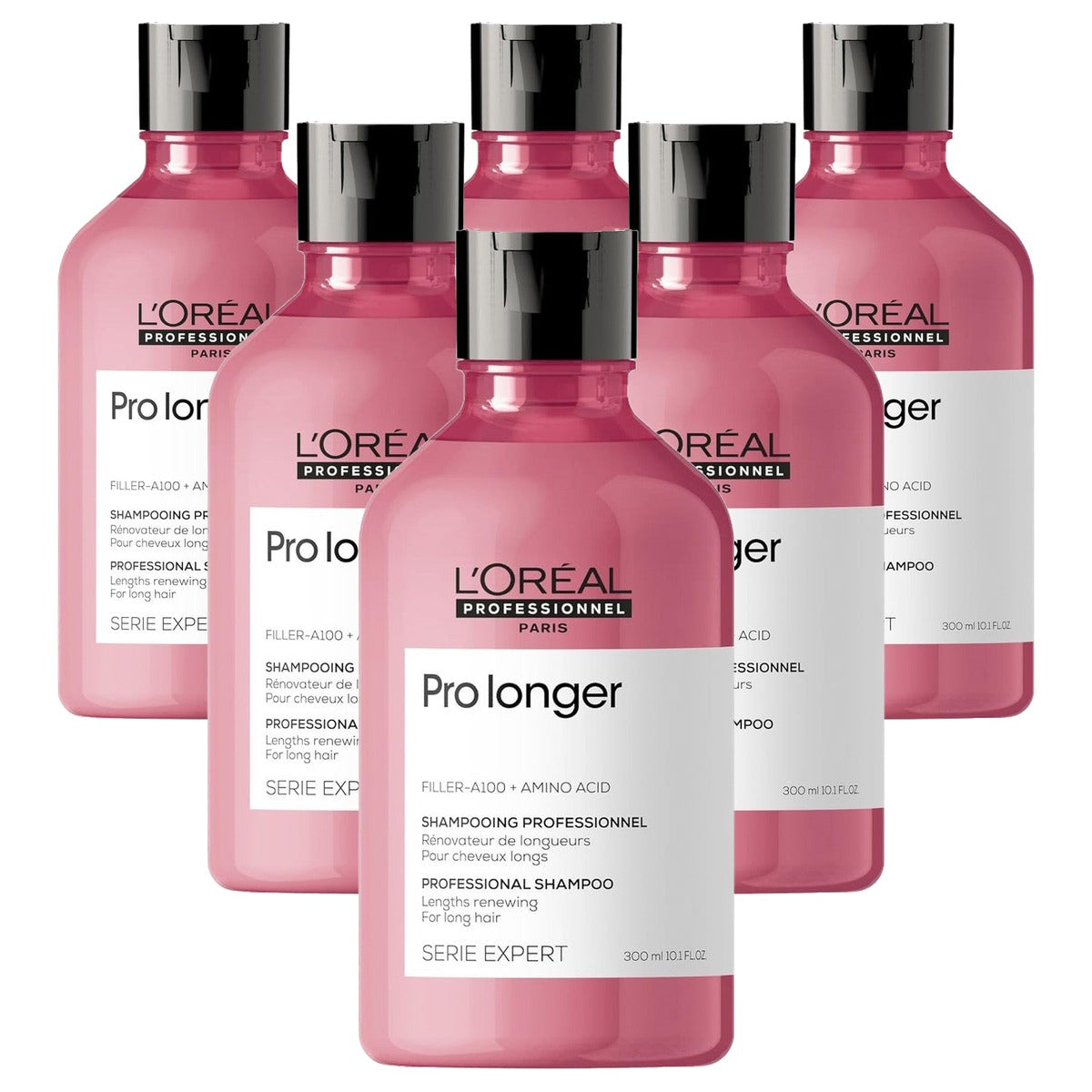 L'Oréal Professionnel Pro Longer Shampoo 6 x 300 ml - Voordeelverpakking