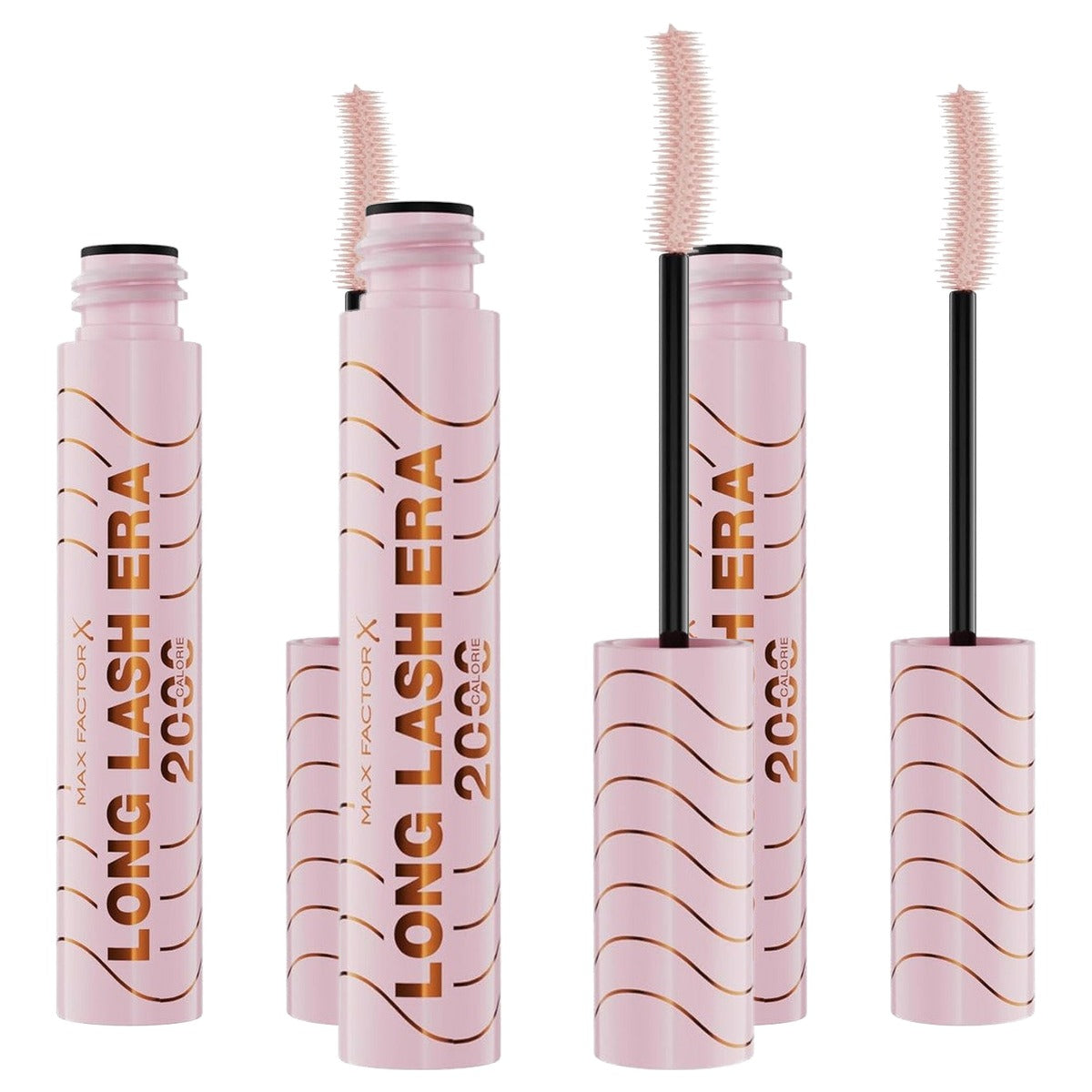 Max Factor 2000 Calorie Long Lash Era Mascara 002 Zwart Bruin - 3 stuks