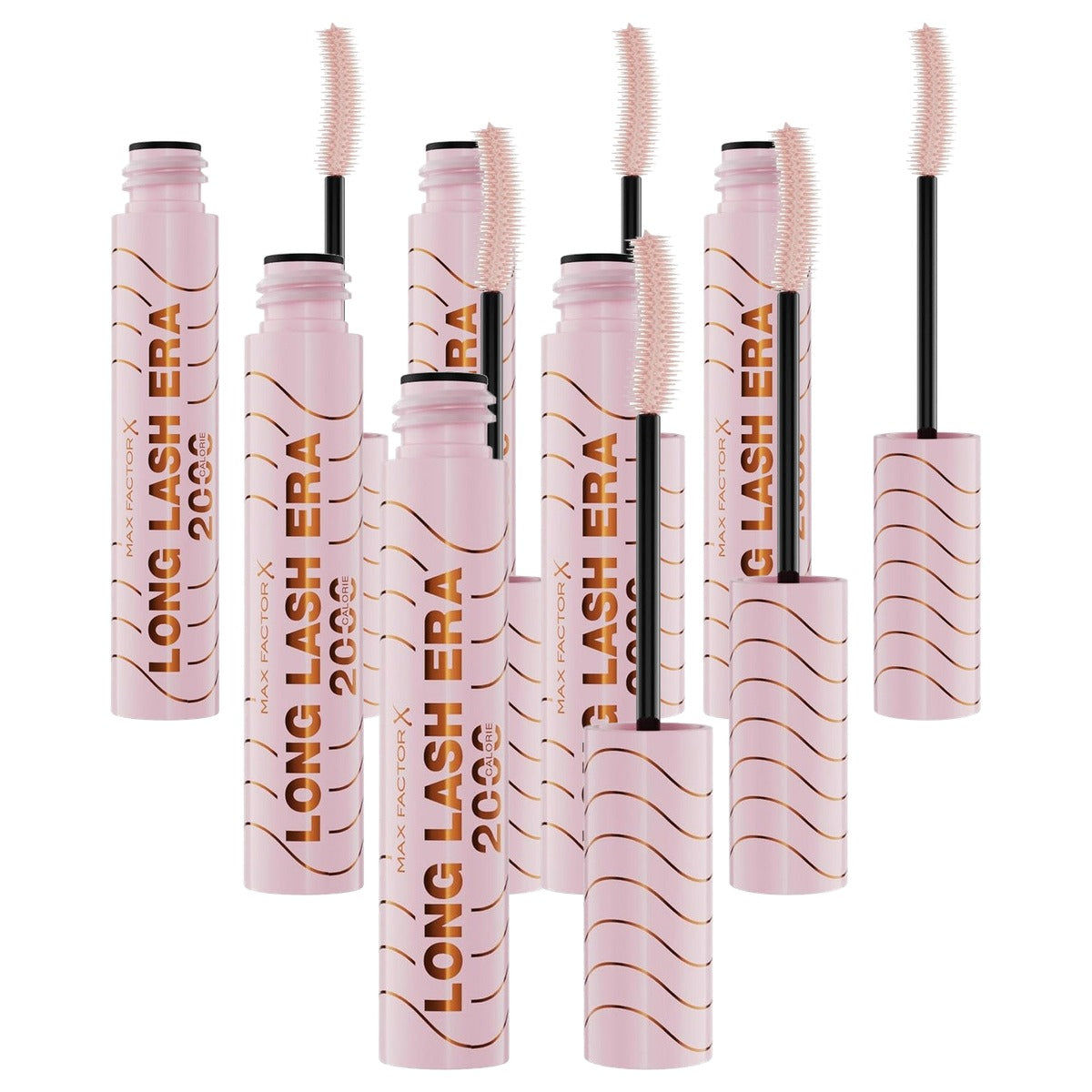 Max Factor 2000 Calorie Long Lash Era Mascara 002 Zwart Bruin 6 stuks