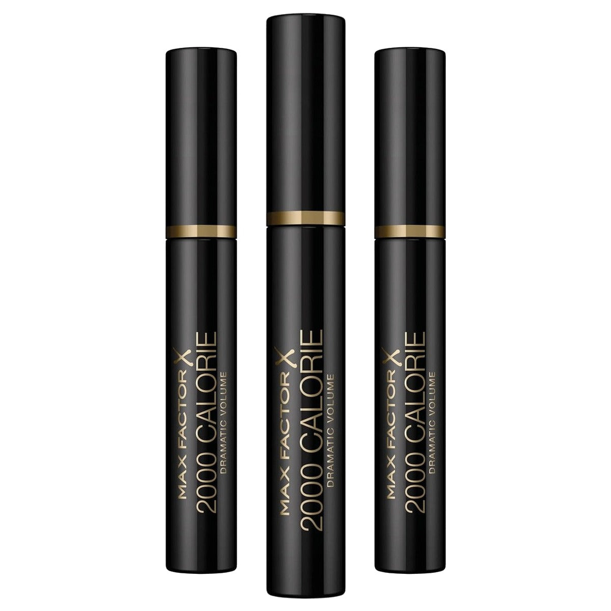Max Factor 2000 Calorie Mascara Zwart 9 ml - 3 stuks