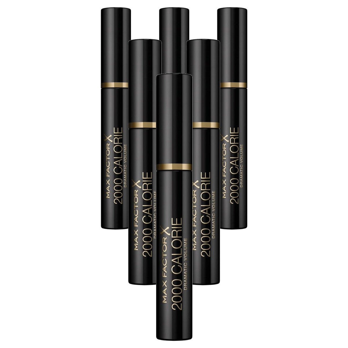 Max Factor 2000 Calorie Mascara Zwart 9 ml - 6 stuks