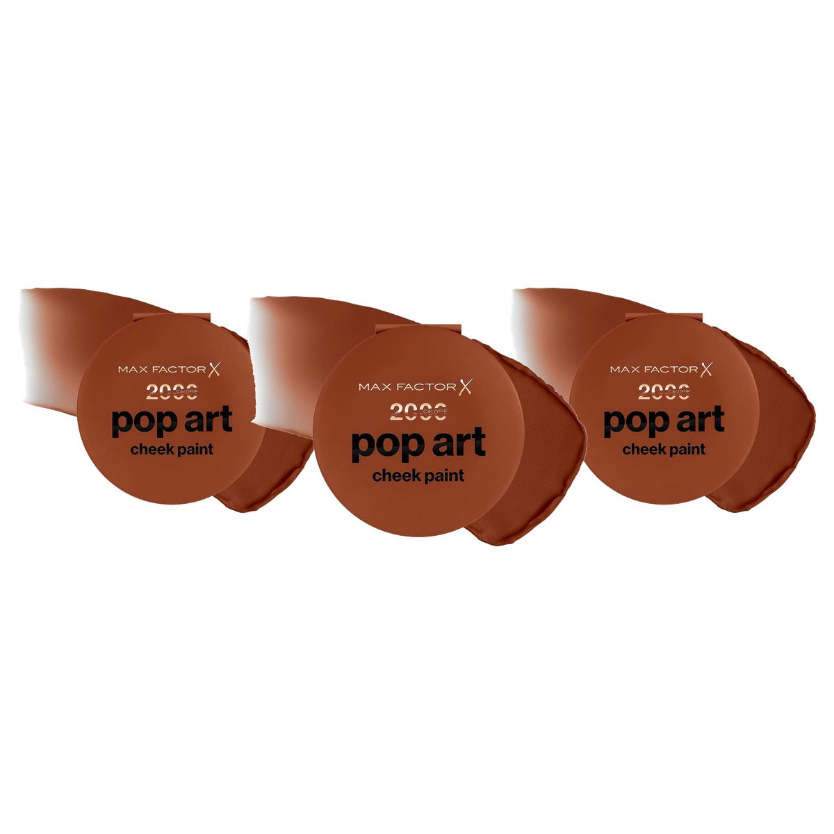 Max Factor 2000 Calorie Pop Art Cheek Paint Blush - 3 stuks