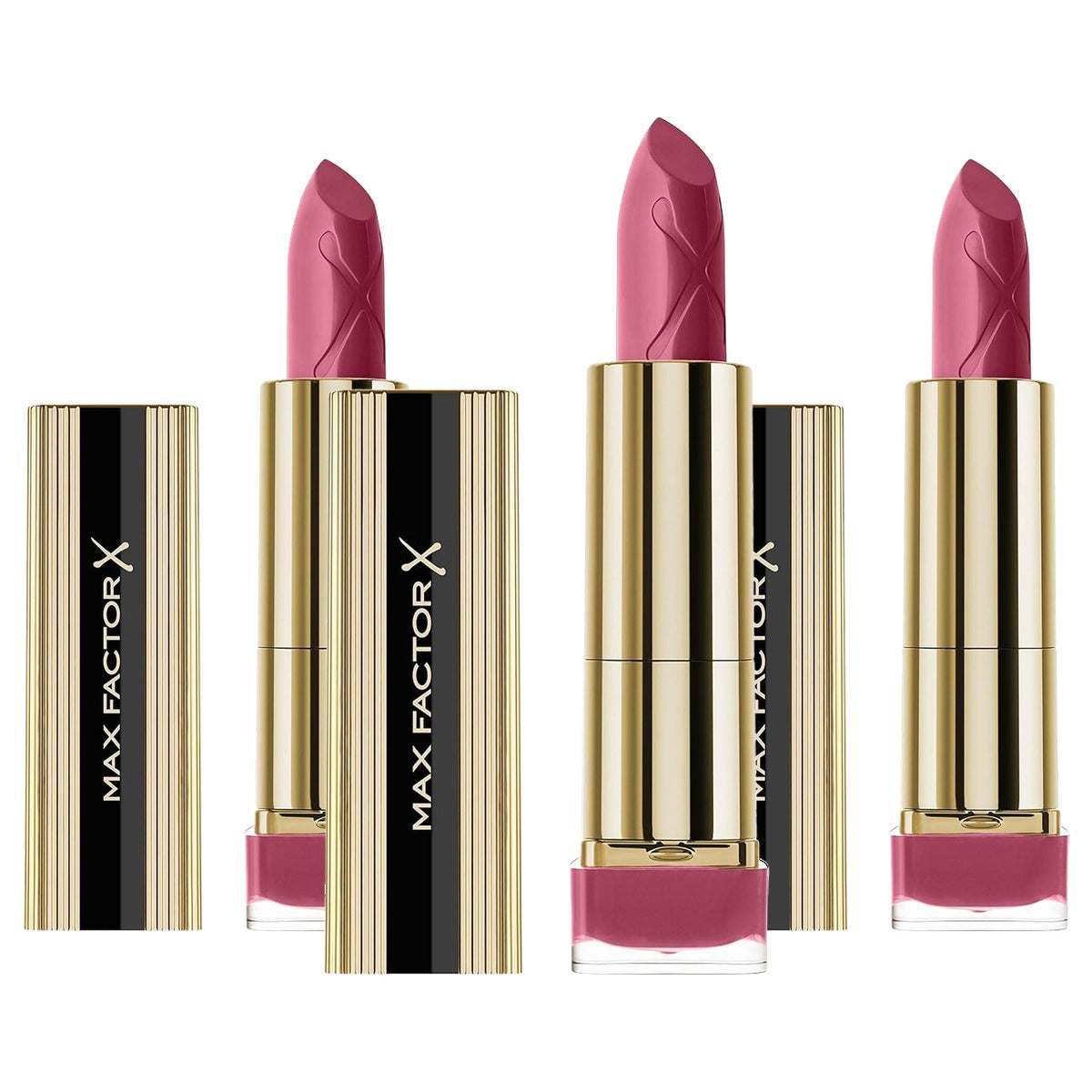 Max Factor Color Elite lipstick #100 Icy Mulberry - 3 stuks