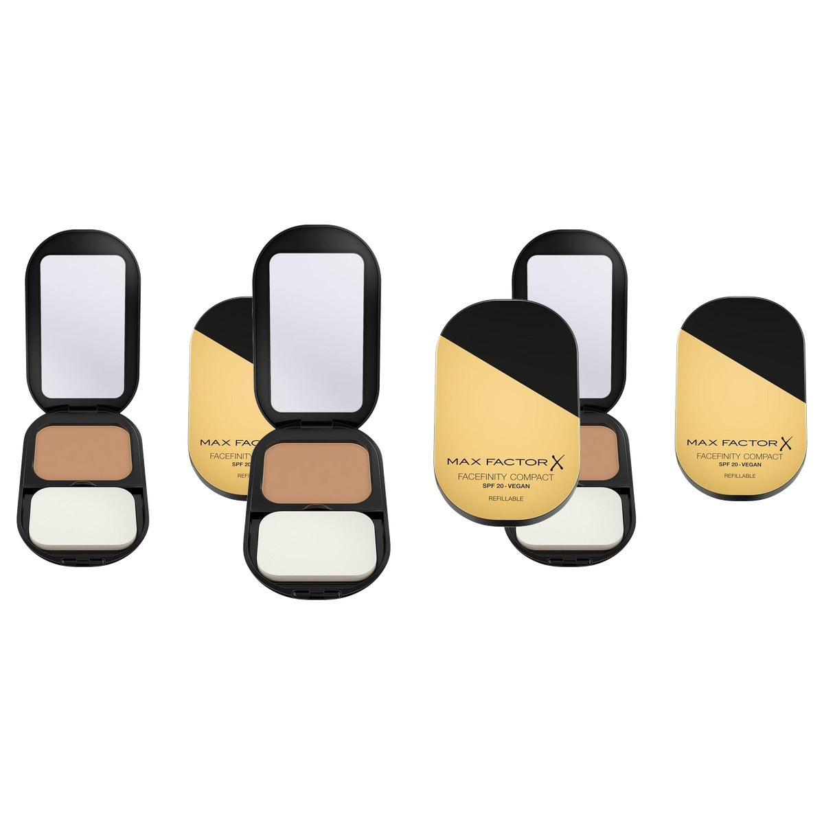 Max Factor Facefinity Compacte foundation 003 Natural 10g - 3 stuks