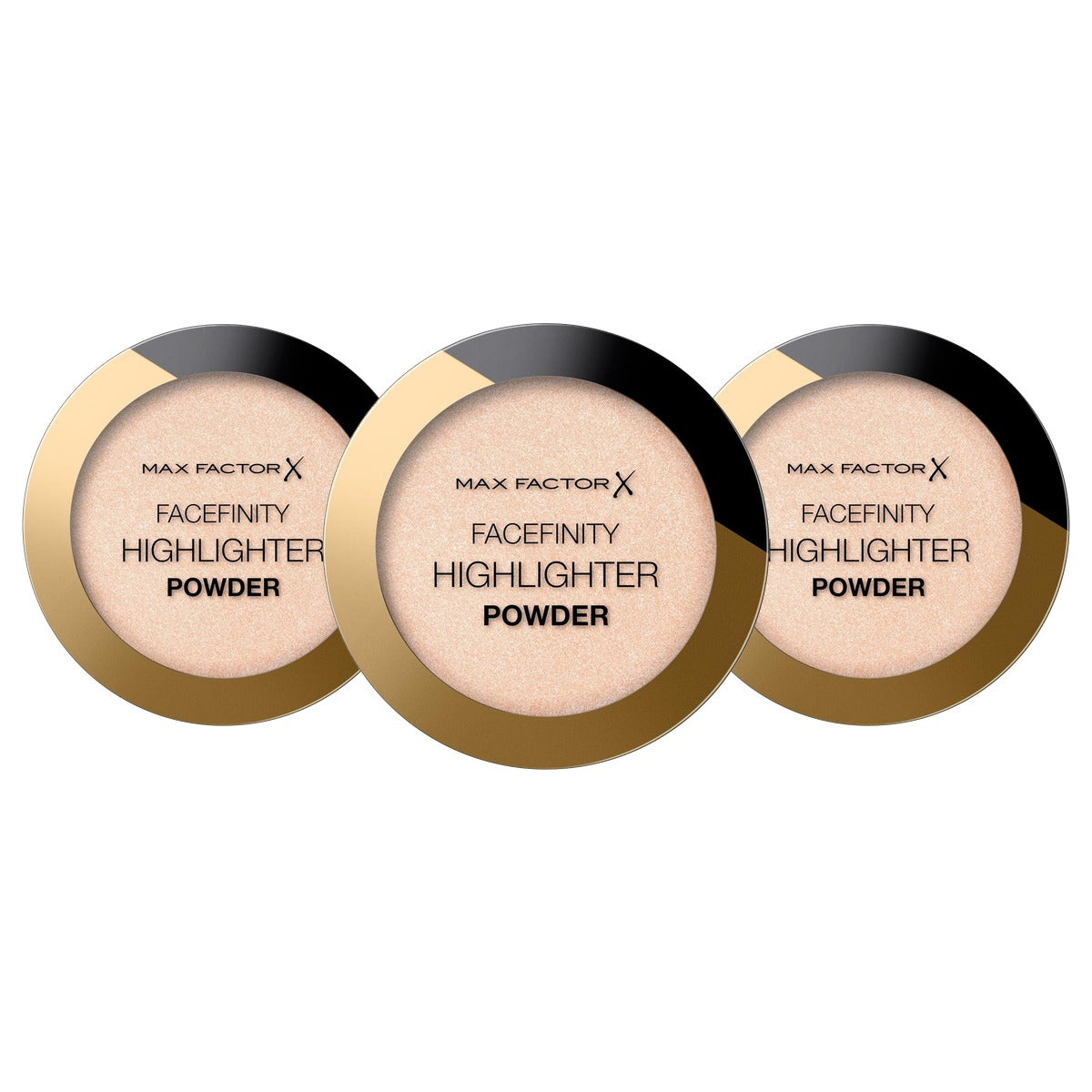 Max Factor Facefinity Highlighter 001 Nude Beam 10 g - 3 stuks