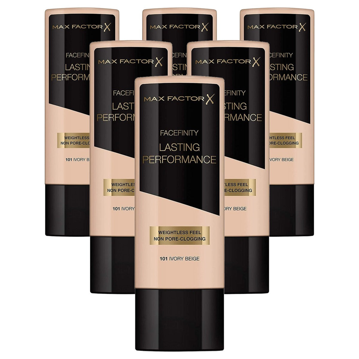 Max Factor Lasting Performance Foundation 101 Ivory Beige 35 ml - 6 stuks