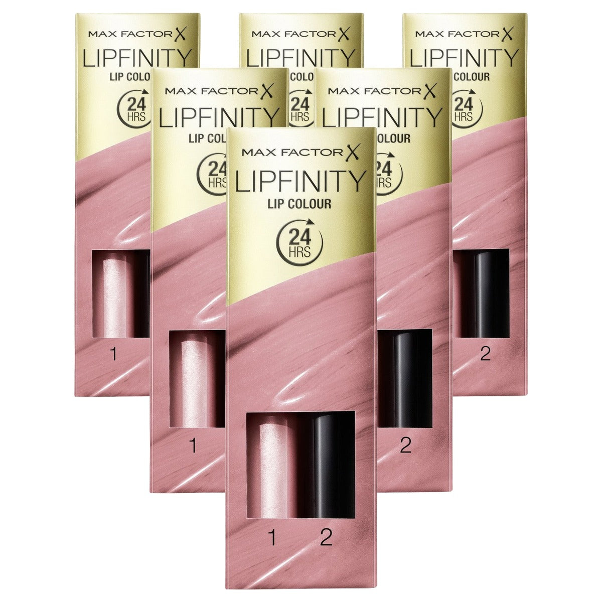 Max Factor Lipfinity 350 Essential Brown 2 x 2 ml - 6 stuks