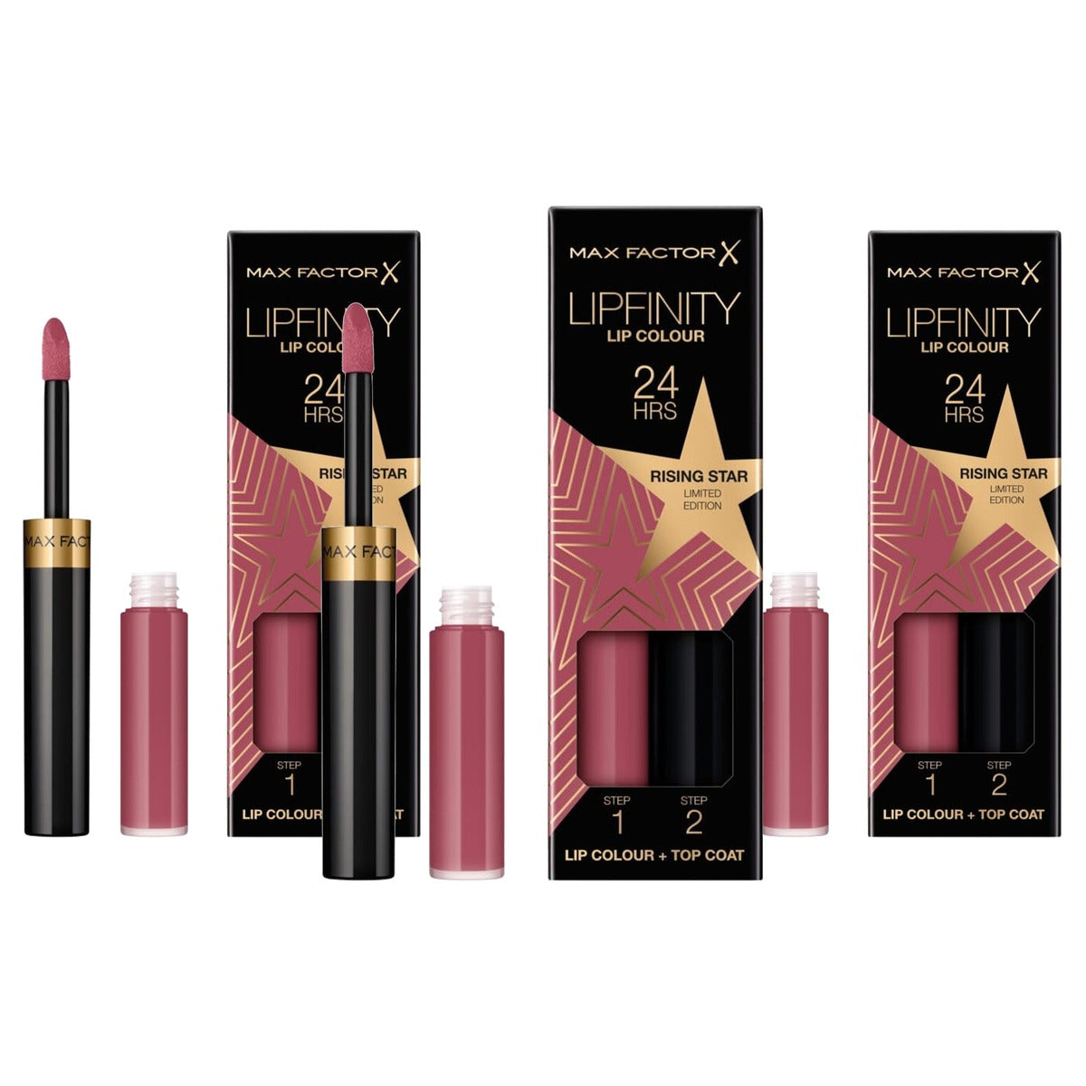Max Factor Lipfinity Lip Colour 84 Rising Star 2,3 ml + 1,9 g 3 stuks