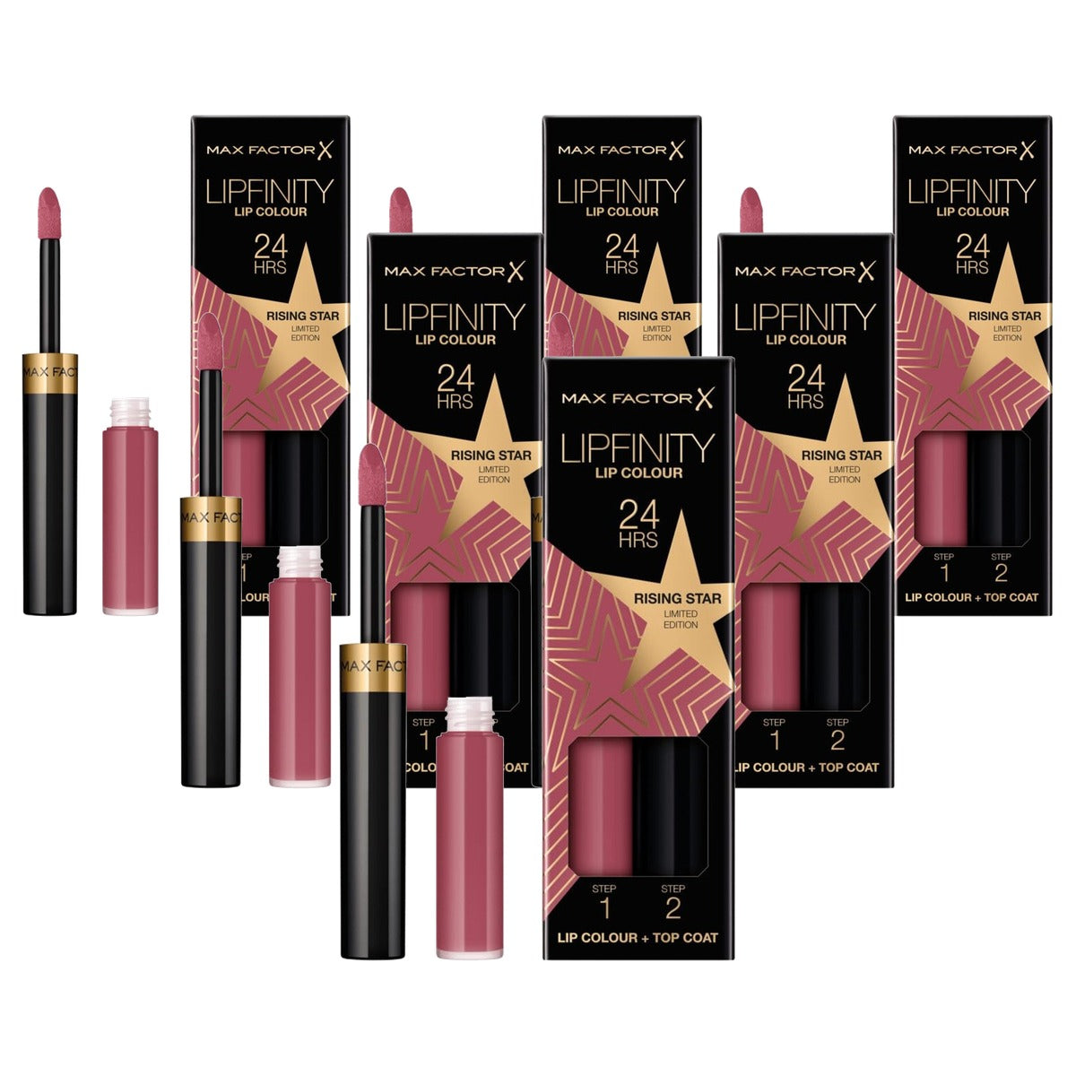 Max Factor Lipfinity Lip Colour 84 Rising Star 2,3 ml + 1,9 g - 6 stuks