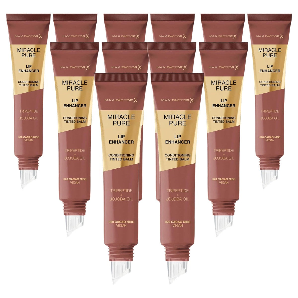 Max Factor Miracle Pure Lip Enhancer 020 Cacao Nibs 2 stuks - 6 stuks