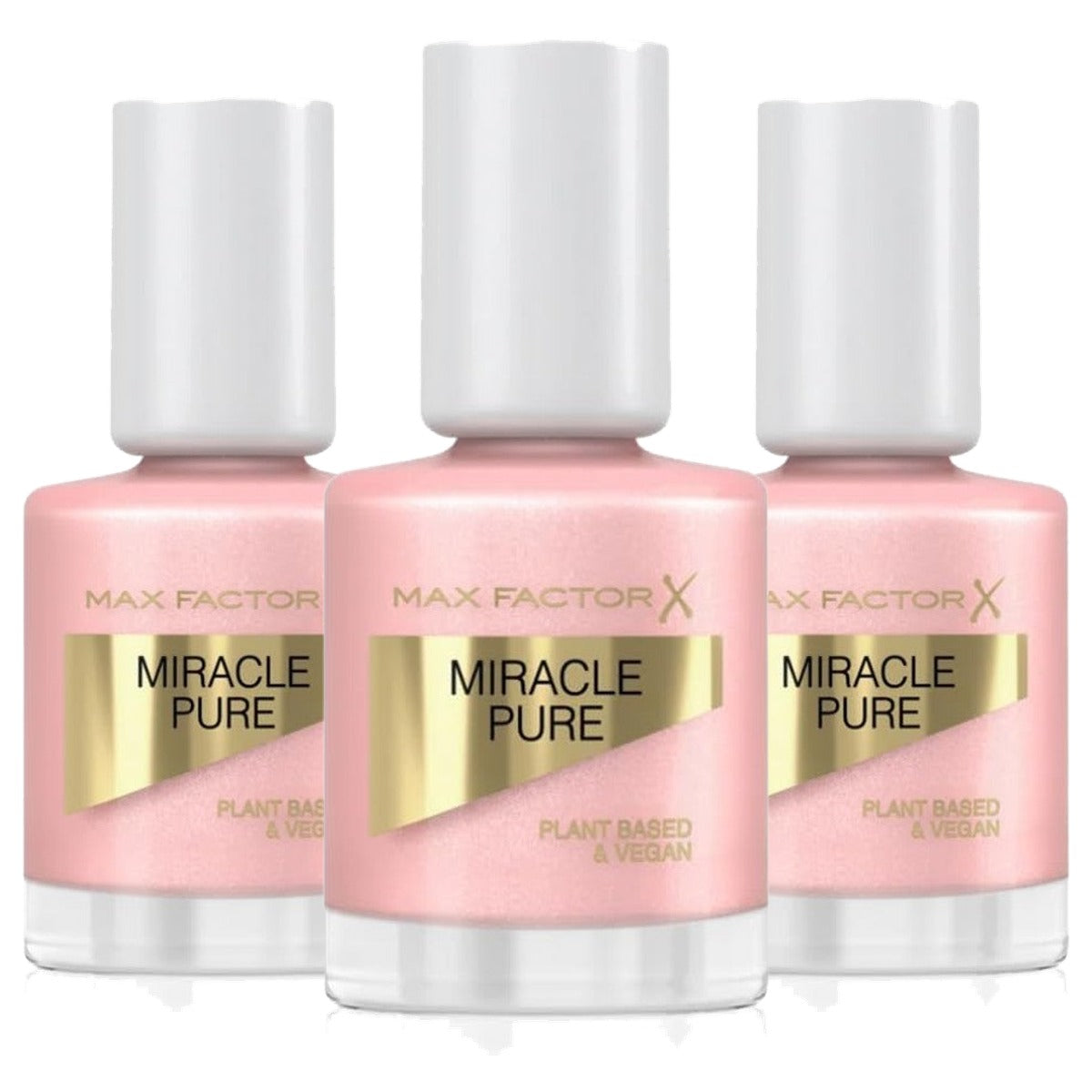 Max Factor Miracle Pure Nail Colour 202 Natural Pearl 12 ml - 3 stuks