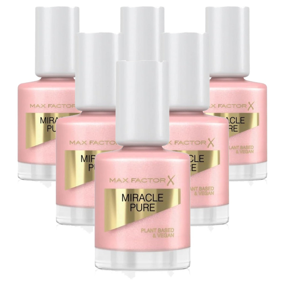 Max Factor Miracle Pure Nail Colour 202 Natural Pearl 12 ml - 6 stuks