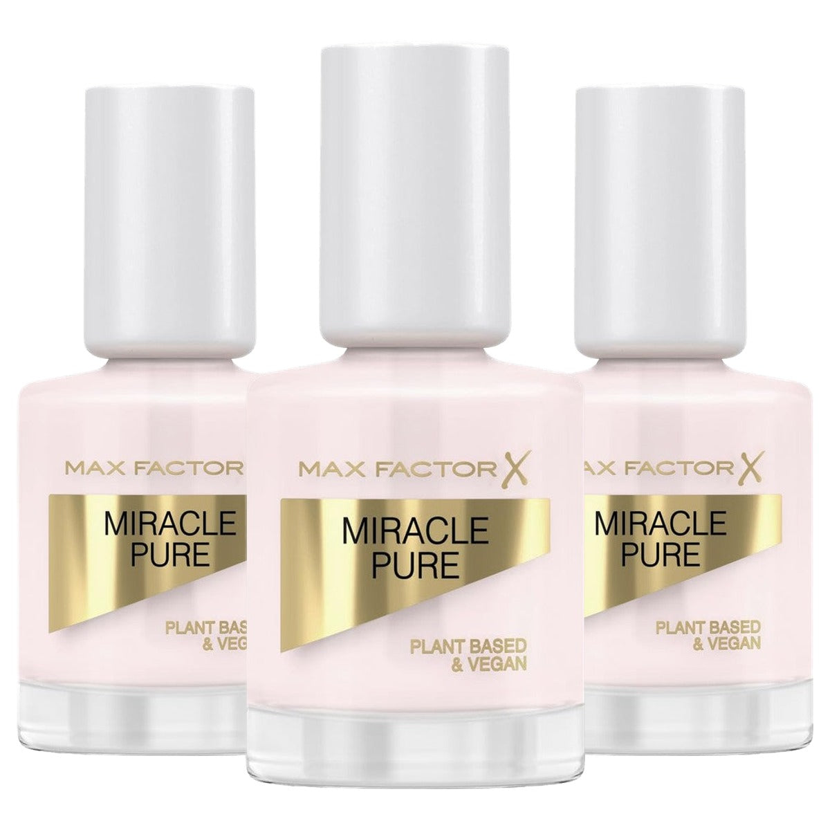 Max Factor Miracle Pure Nail Colour 205 Nude Rose 12 ml - 3 stuks