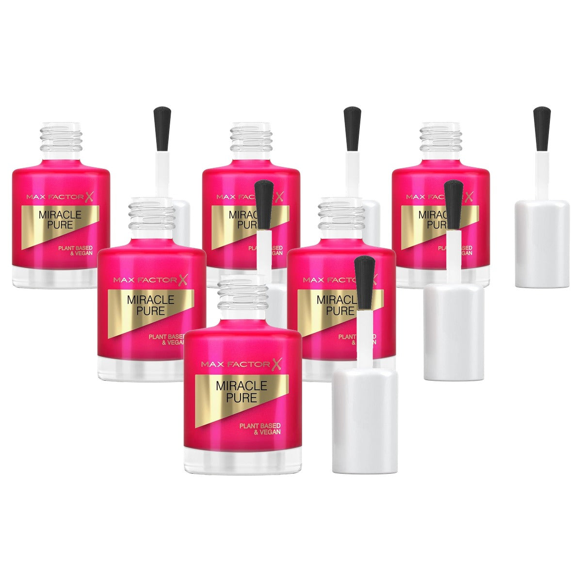 Max Factor Miracle Pure Nail Colour 265 Fiery Fuschia 12 ml - 6 stuks