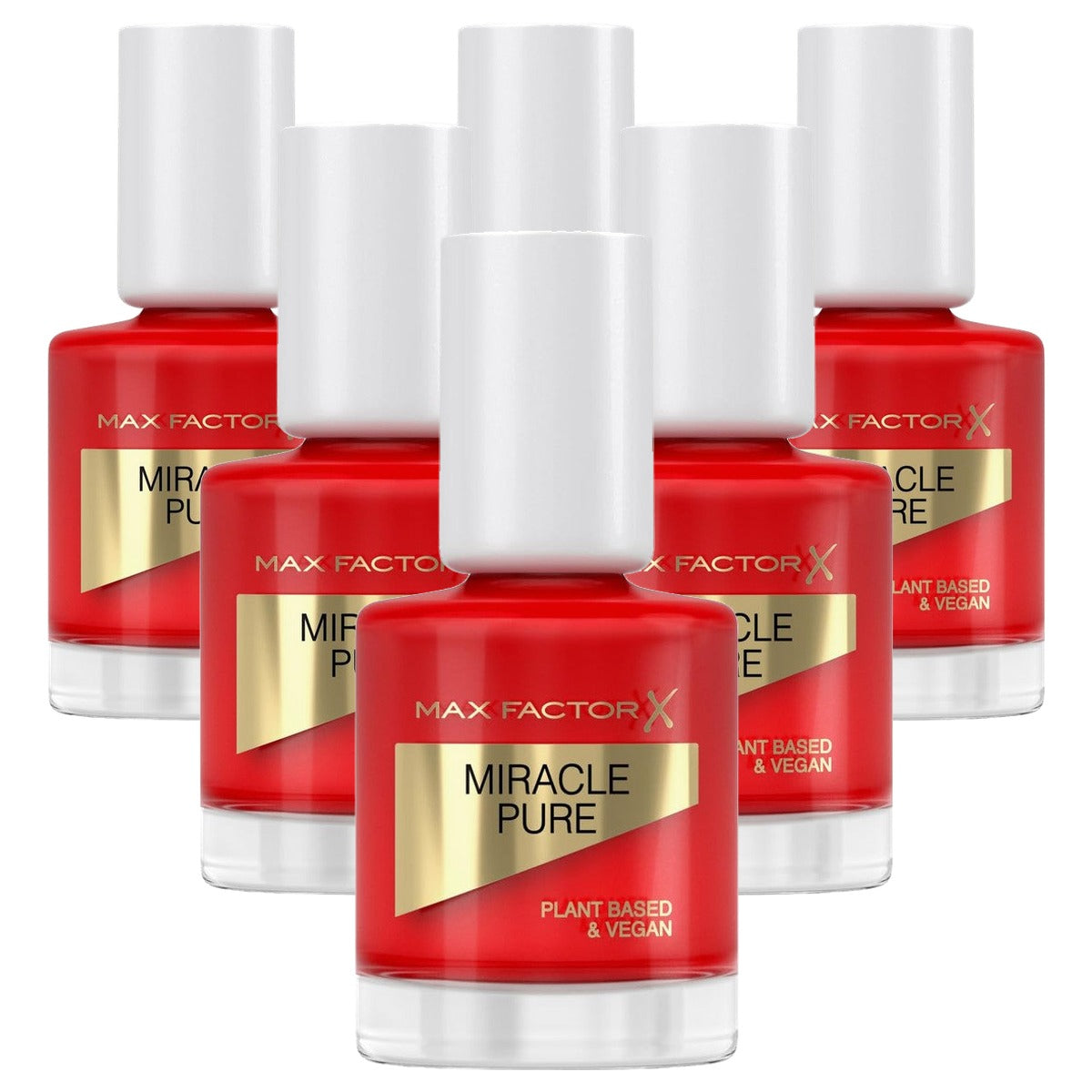 Max Factor Miracle Pure Nail Colour 305 Scarlet Poppy 12 ml - 6 stuks