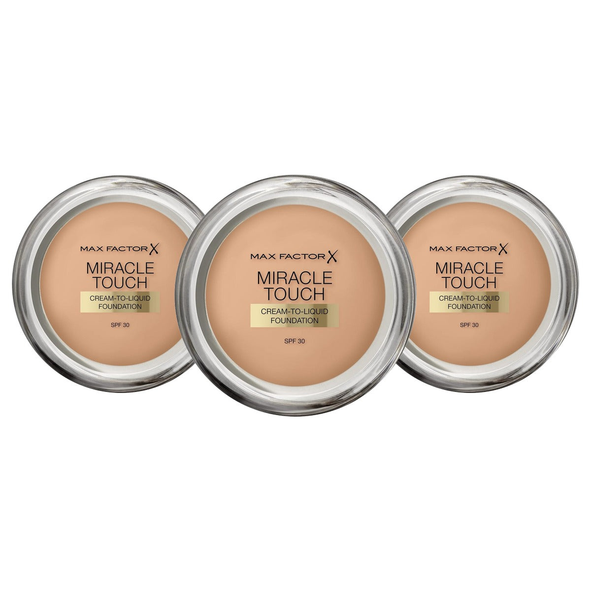 Max Factor Miracle Touch Foundation 60 Sand 3 stuks