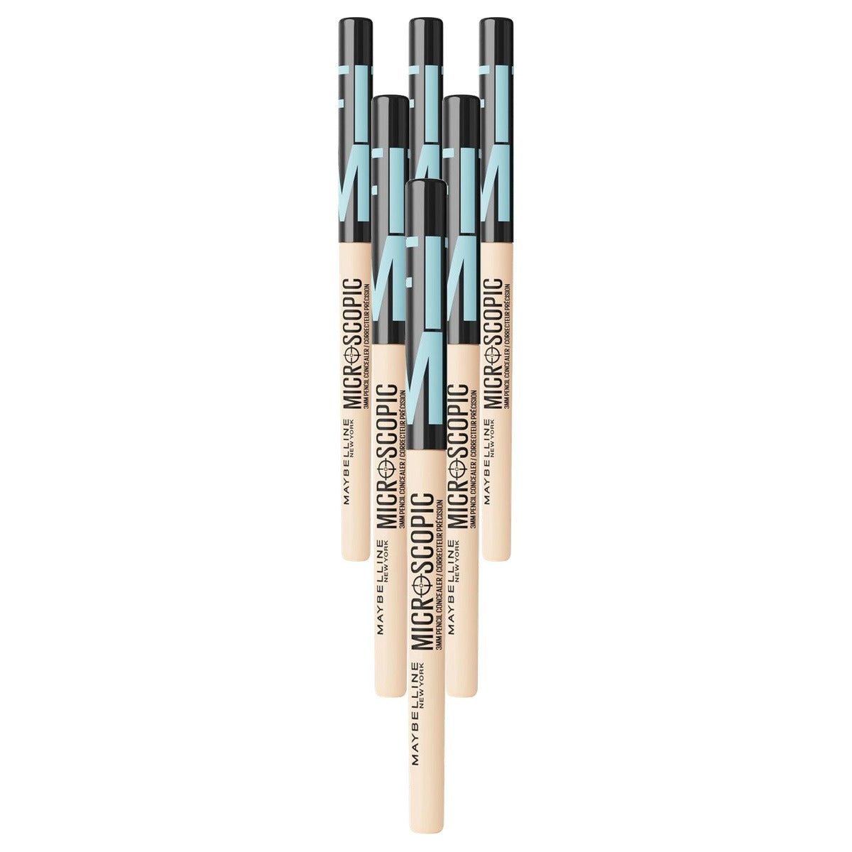 MAYBELLINE Microscopische 3 mm potlood concealer 03 porselein, 6 stuks