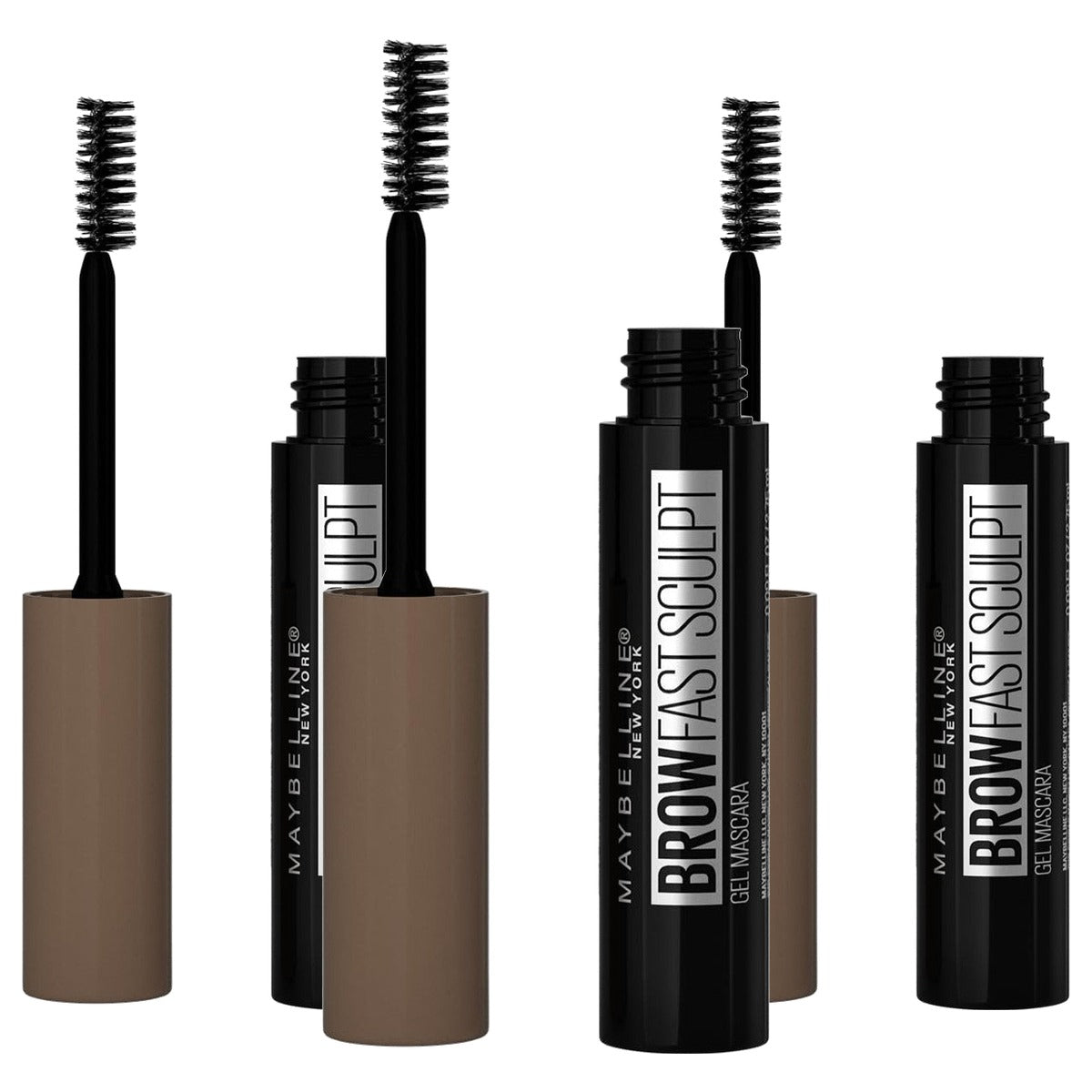 MAYBELLINE Brow Fast Sculpt 02 Soft Brown Wenkbrauwgel - 3 stuks