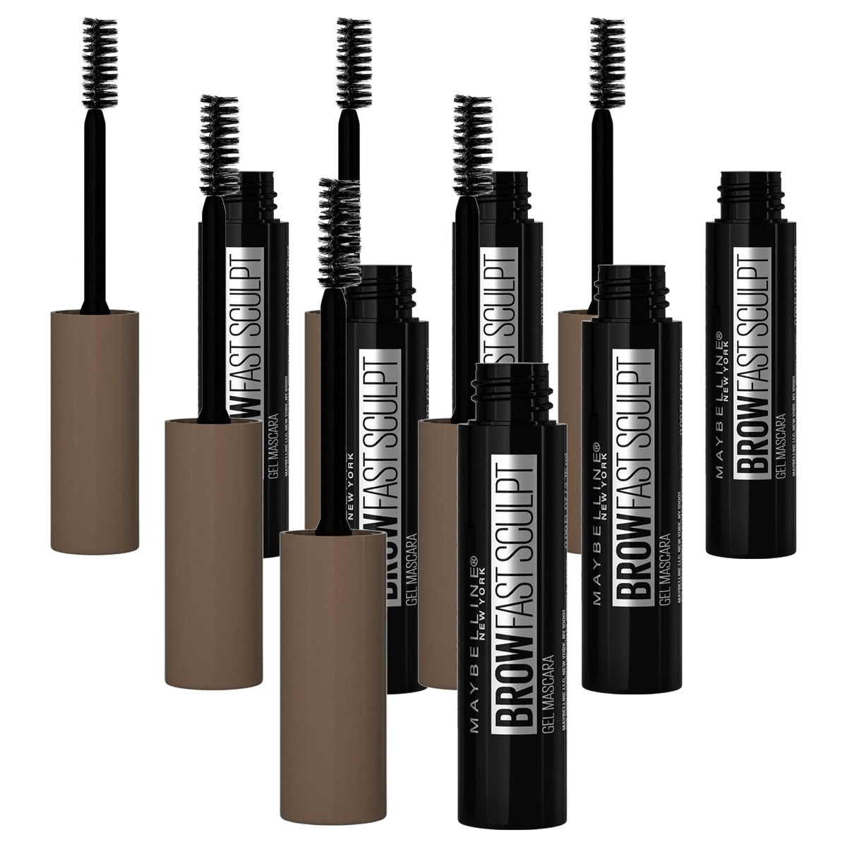 MAYBELLINE Brow Fast Sculpt 02 Soft Brown Wenkbrauwgel - 6 stuks