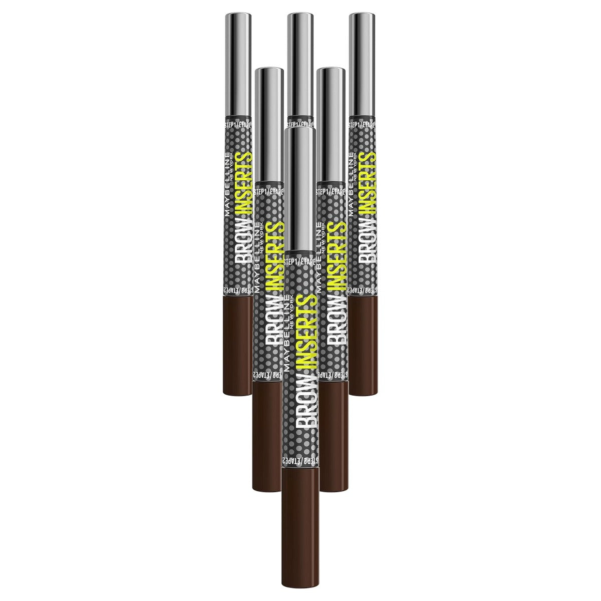MAYBELLINE Brow Inserts Deep Brown 5 1 stuk - 6 stuks