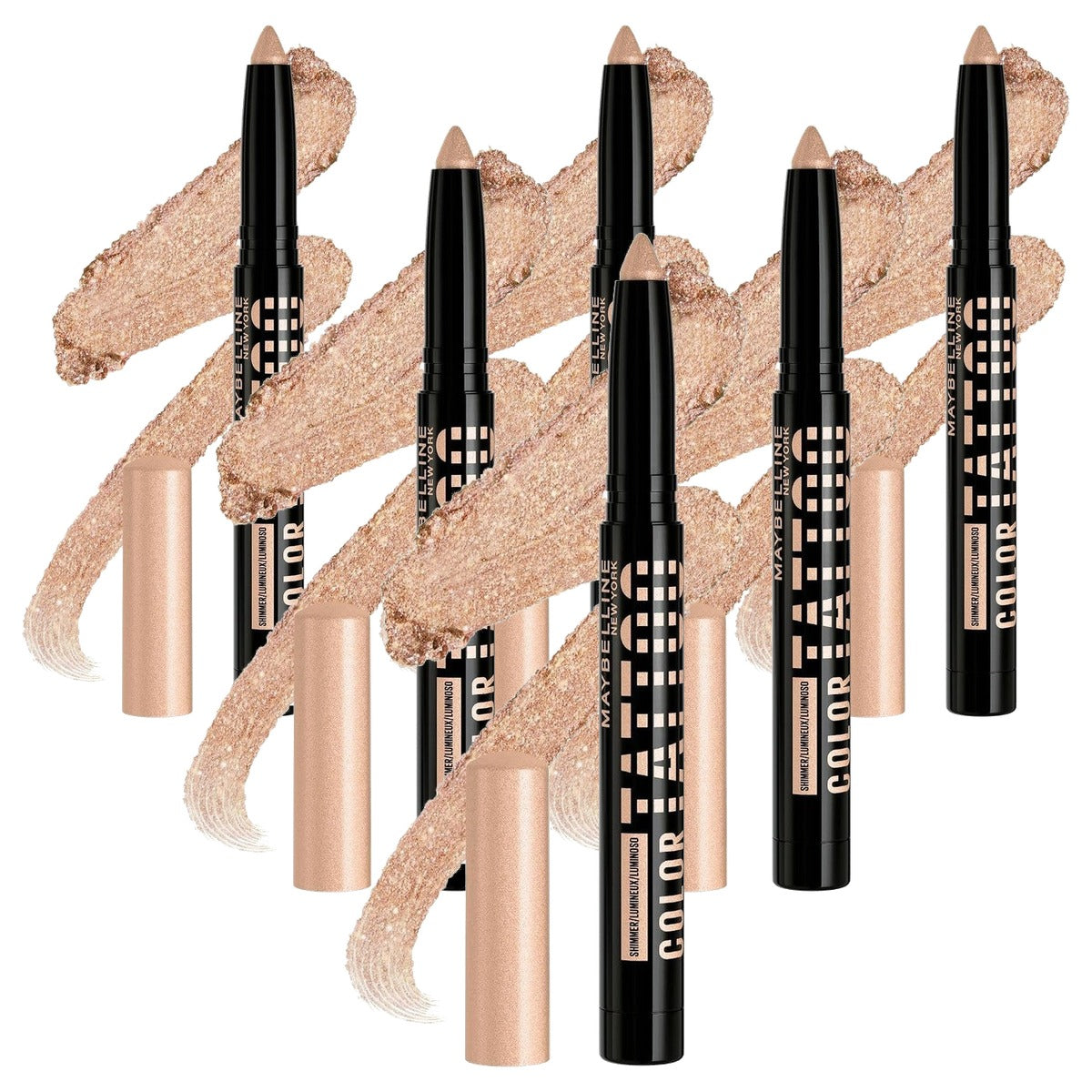 MAYBELLINE Color Tattoo Eye Stix I Am Courageous - 6 stuks