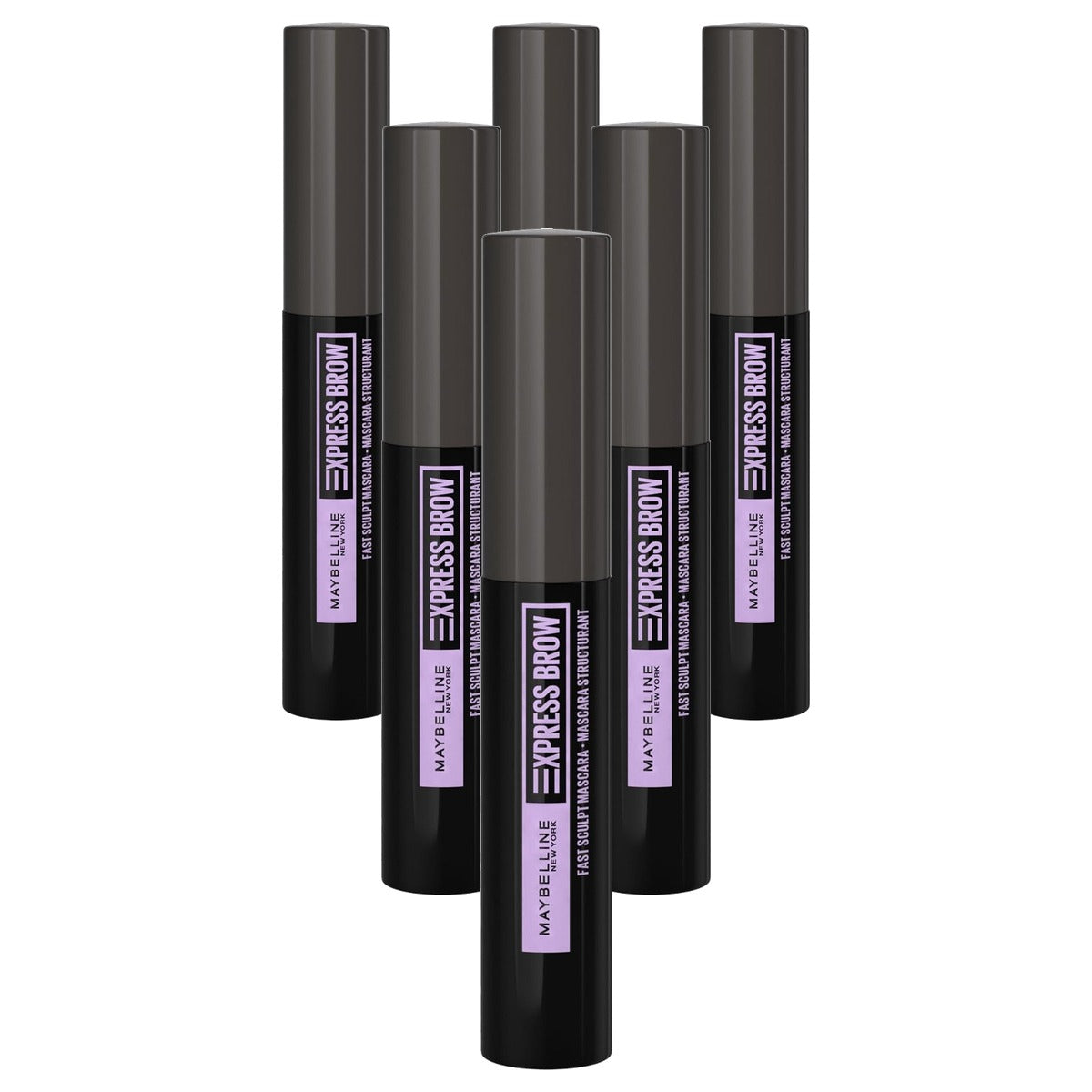 MAYBELLINE Express Brow Fast Sculpt Deep Brown Nr. 06 3,5 ml - 6 stuks