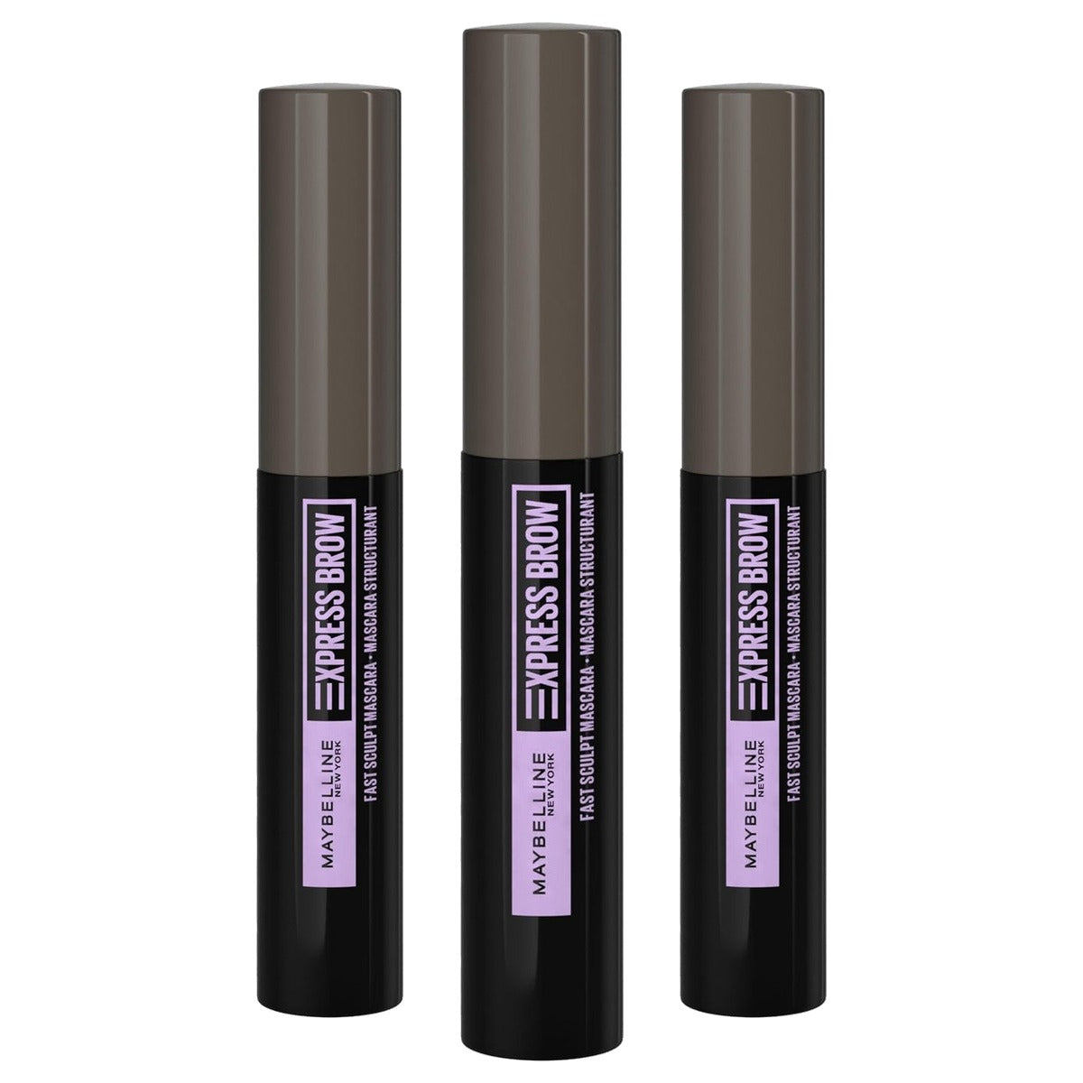 MAYBELLINE Express Brow Fast Sculpt Medium Brown Nr. 04 3,5 ml - 3 stuks