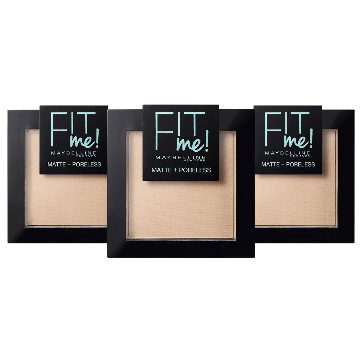 MAYBELLINE FitMe Matte en Poreless Powder 115 ivoor 9 gram - 3 stuks