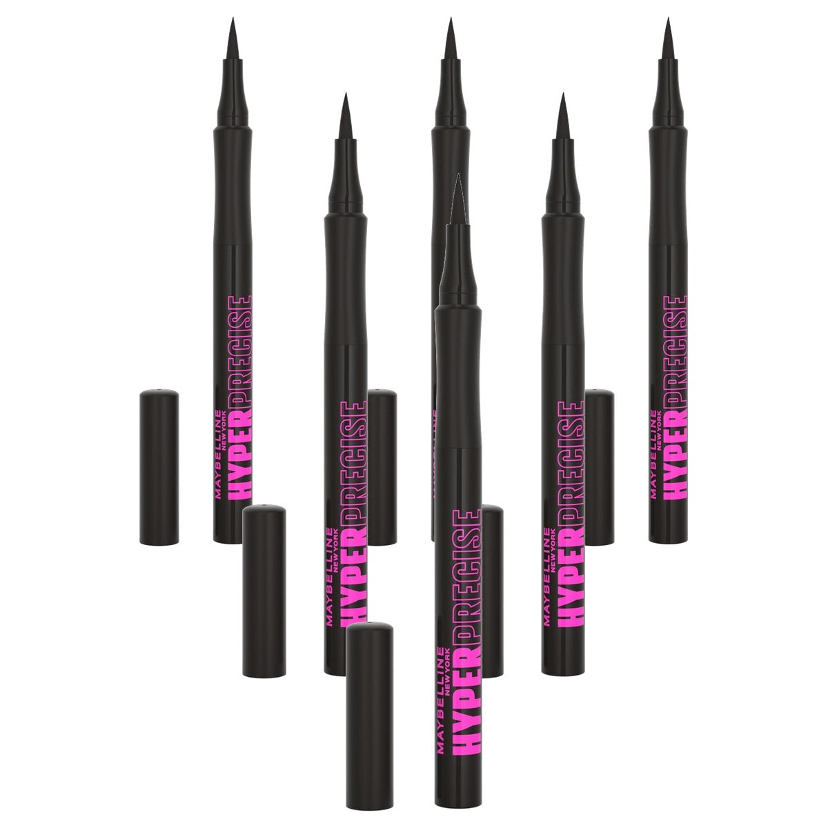 MAYBELLINE Hyper Precise Allday vloeibare eyeliner 9 g - 6 stuks