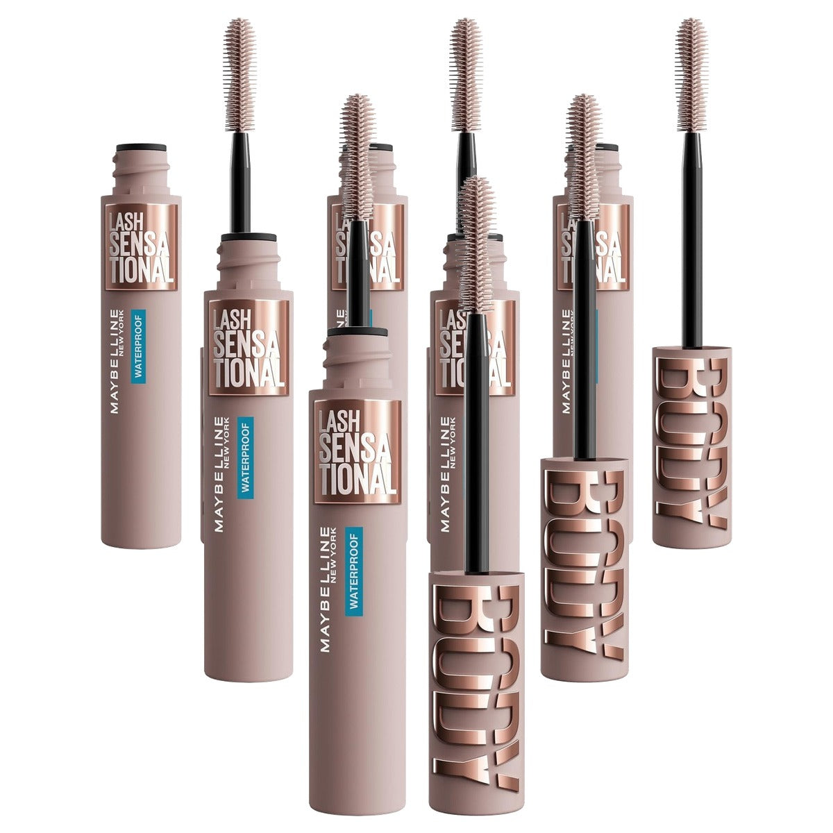 MAYBELLINE Lash Sensational Body Waterproof 9,75 ml - 6 stuks