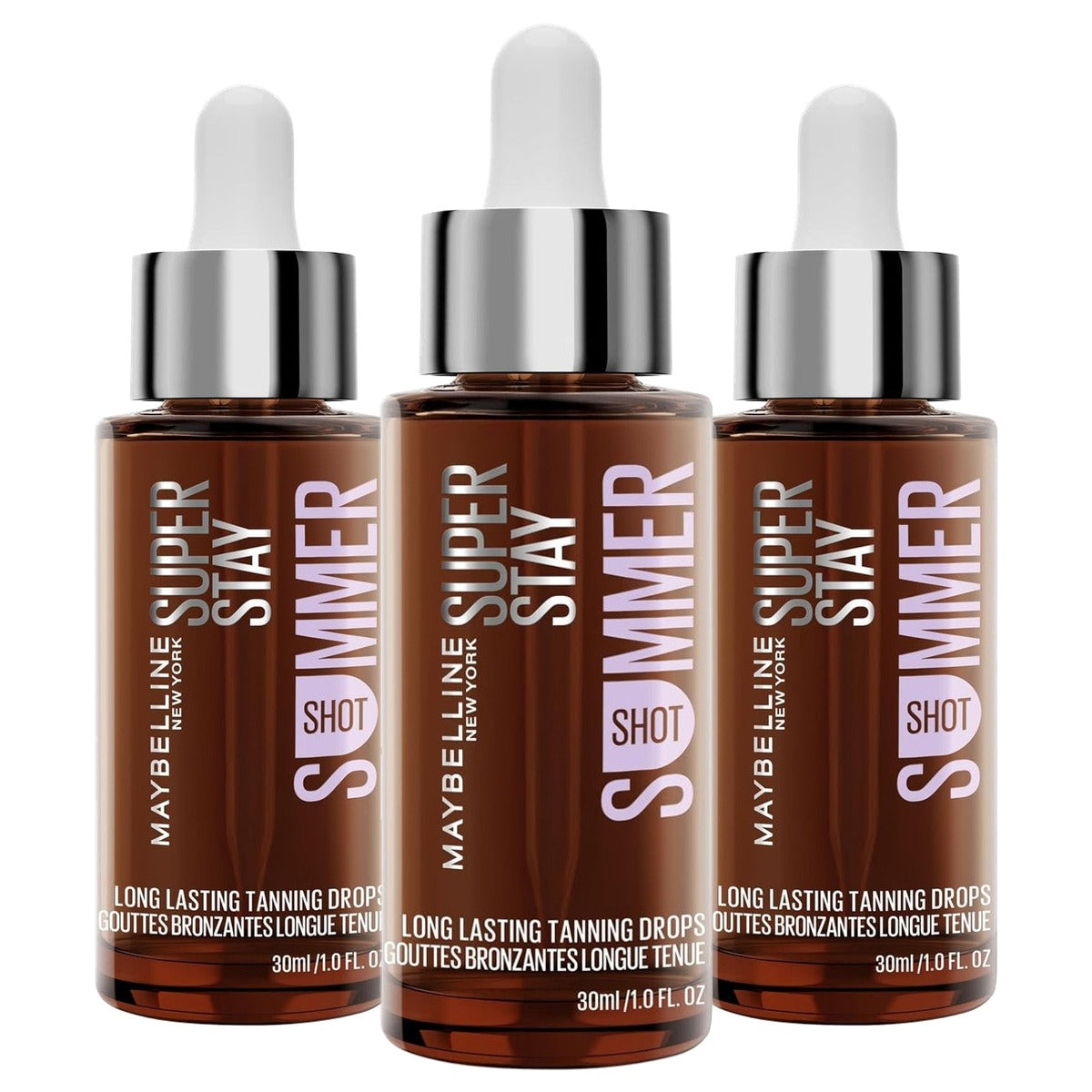 MAYBELLINE Face Summer Shot 30 ml - 3 stuks