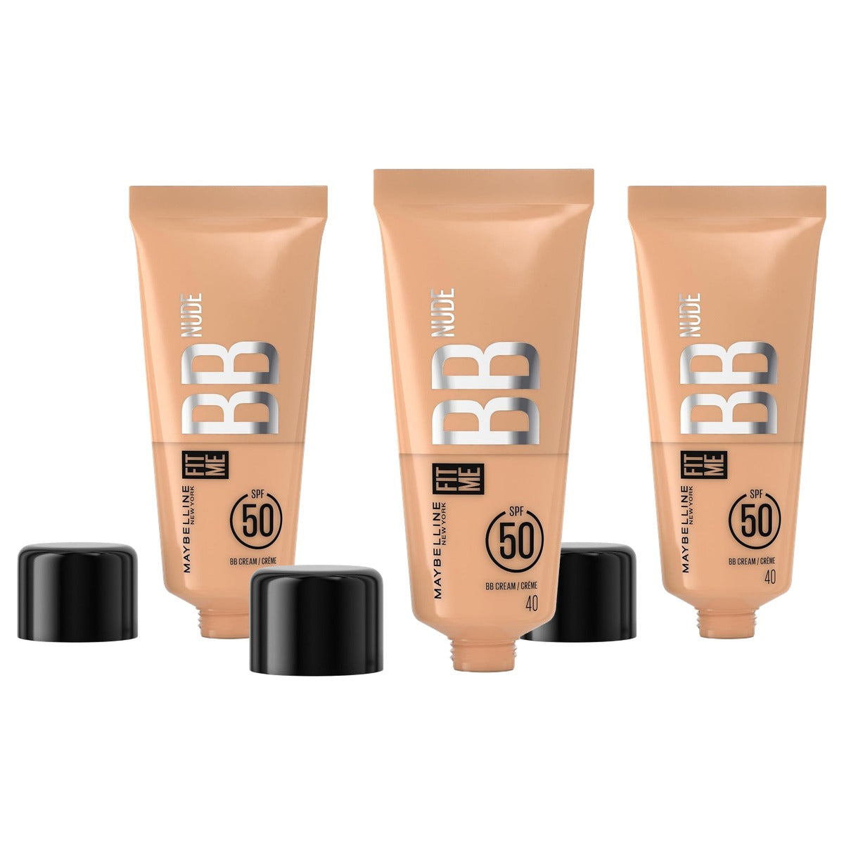 MAYBELLINE Fit me Nude BB Cream 40 - 3 stuks