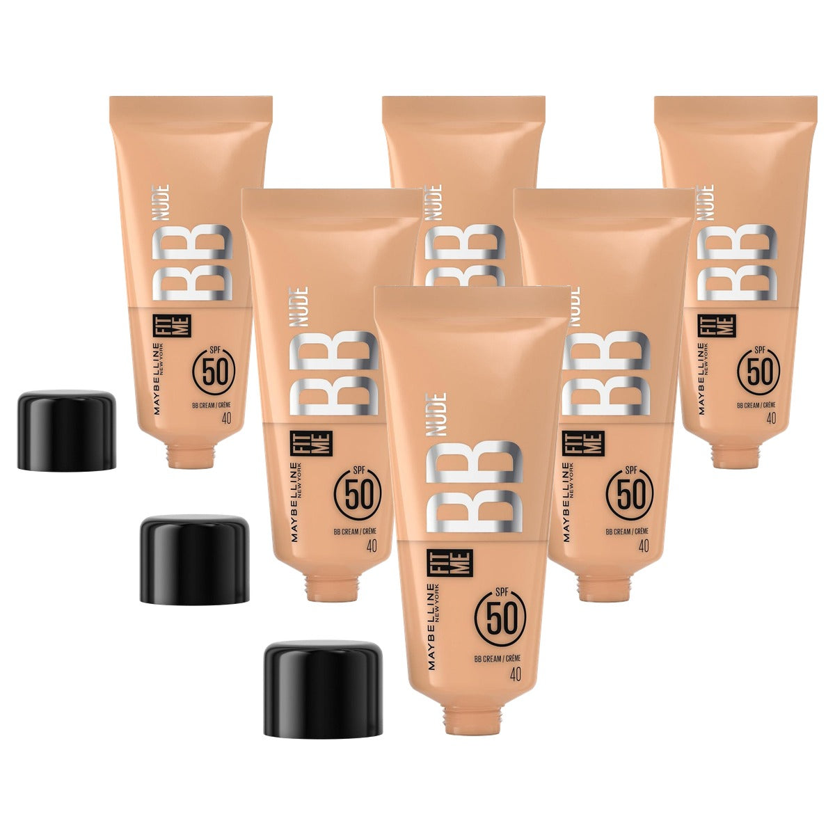 MAYBELLINE Fit me Nude BB Cream 40 - 6 stuks